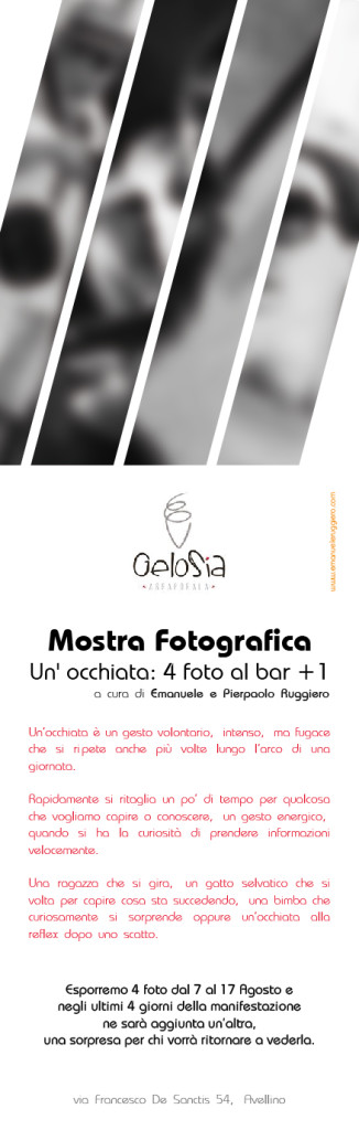 Locandina Mostra Fotografica Un' occhiata: 4 foto al bar +1